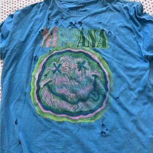 Urban Outfitters Blue Graphic Tee